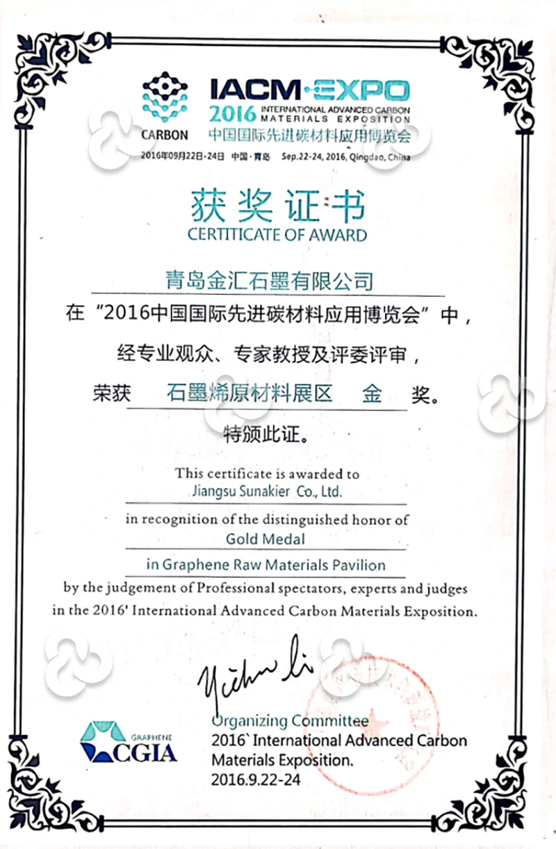 Сертификаты Jinhui